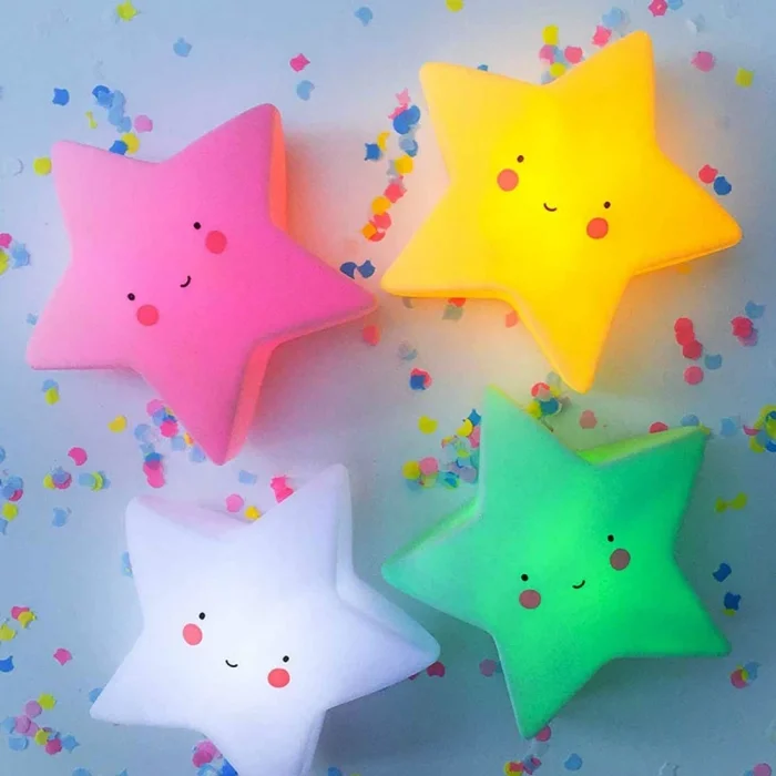 Gülen Yıldız Tasarımlı Led Işıklı Masa Lambası