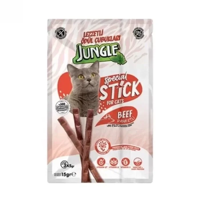 Jungle Dana Etli Stick Kedi Ödülü 3 Adet 5 Gr