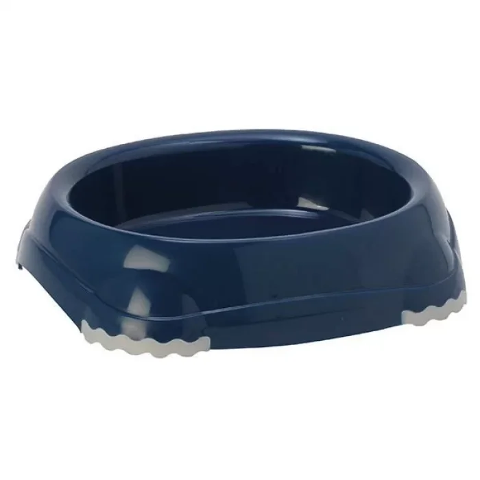 Moderna Smart Plastik Kedi ve Köpek Mama ve Su Kabı Lacivert 210 Ml