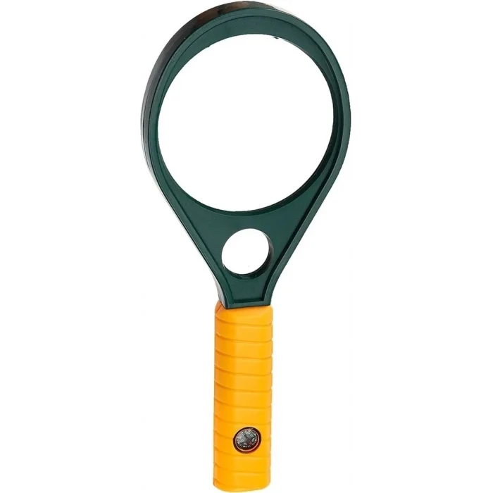 Optik Cam El Büyüteç 65mm 6x 4x Pusulalı Çocuklar Ve Yetişkinler Mg89075