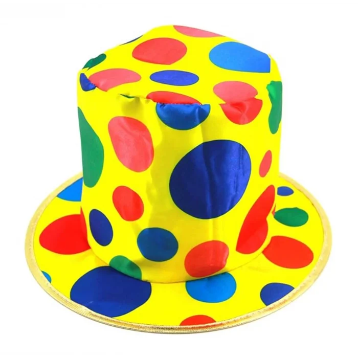 Palyaço Şapkası Rengarenk Puantiyeli 19 Cm
