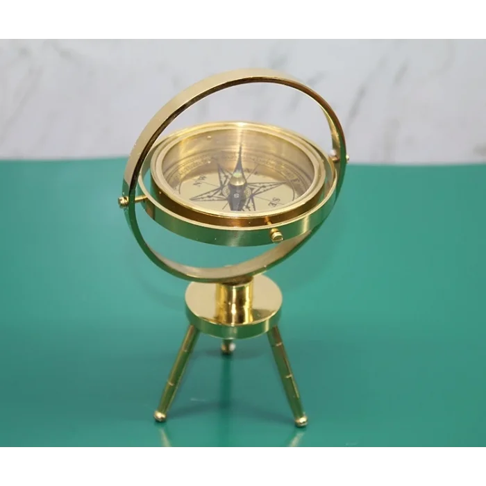 Pirinç Masa Üstü Pusula 15745