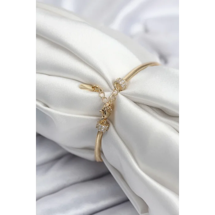 Pirinç VIP Seri Gold Renk Kutup Yıldızı Model Kadın Bileklik