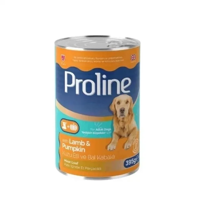 Proline Pate İçinde Et Parçacıklı Kuzu Etli Ve Bal Kabaklı Yetişkin Konserve Köpek Maması 395 Gr