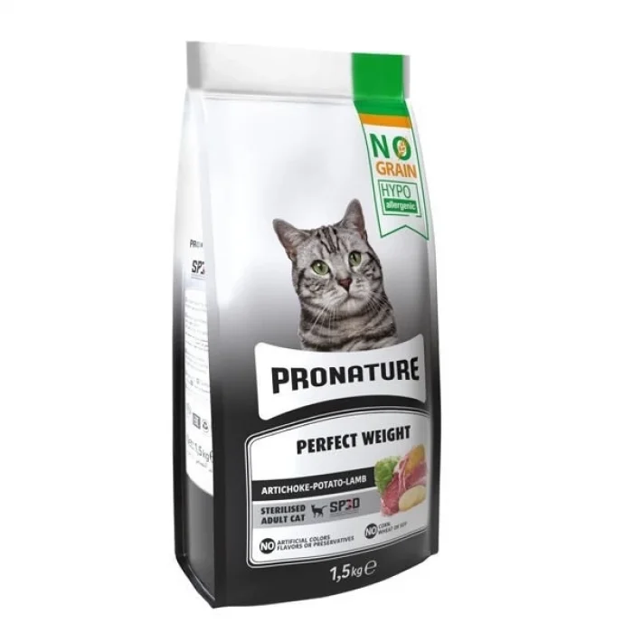 Pronature Sterilised Tahılsız Kuzu Etli Kısırlaştırılmış Yetişkin Kedi Maması 1.5 Kg