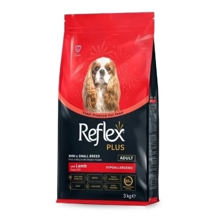 Reflex Plus Kuzu Etli Mini ve Küçük Irk Yetişkin Köpek Maması 3 Kg