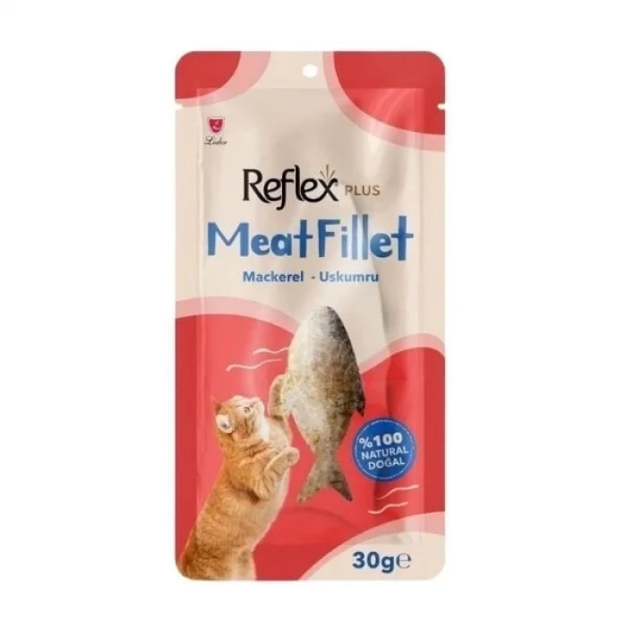 Reflex Plus Meat Fillet Uskumru Balıklı Fileto Kedi Ödül Maması 30 Gr