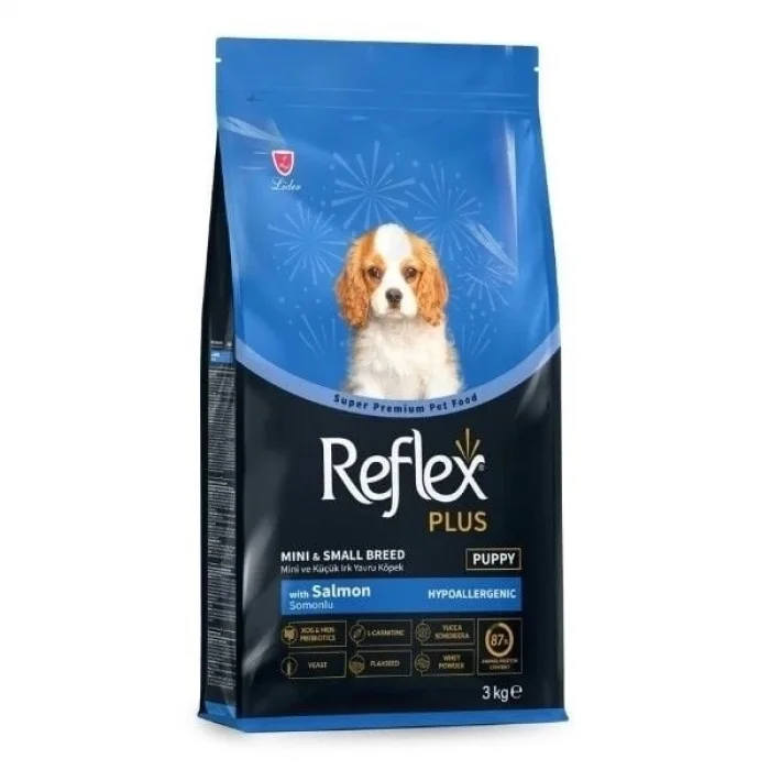 Reflex Plus Somonlu Mini ve Küçük Irk Yavru Köpek Maması 3 Kg