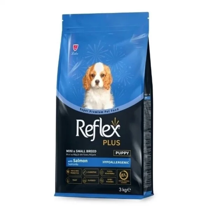 Reflex Plus Somonlu Mini ve Küçük Irk Yavru Köpek Maması 3 Kg