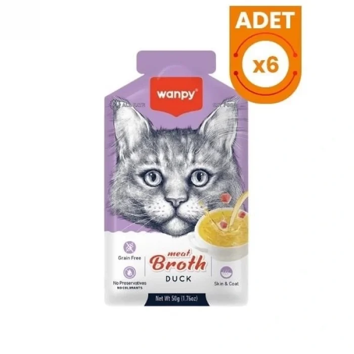 Wanpy Ördek Etli Tahılsız Kedi Çorbası 50 Gr