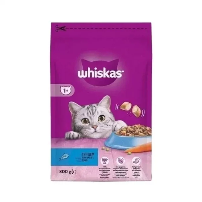 Whiskas Ton Balıklı ve Sebzeli Yetişkin Kedi Maması 300 Gr