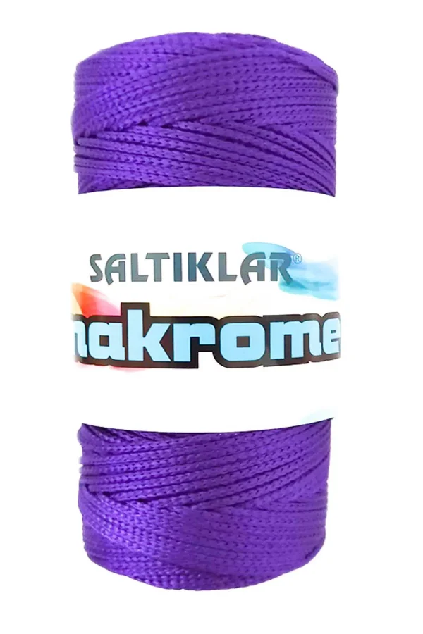 1 Adet Polyester Makrome İpi 4250 Mor 100 gr