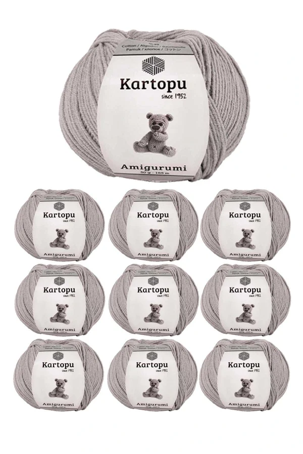 10 Adet Amigurumi El Örgü İpi 50gr 991