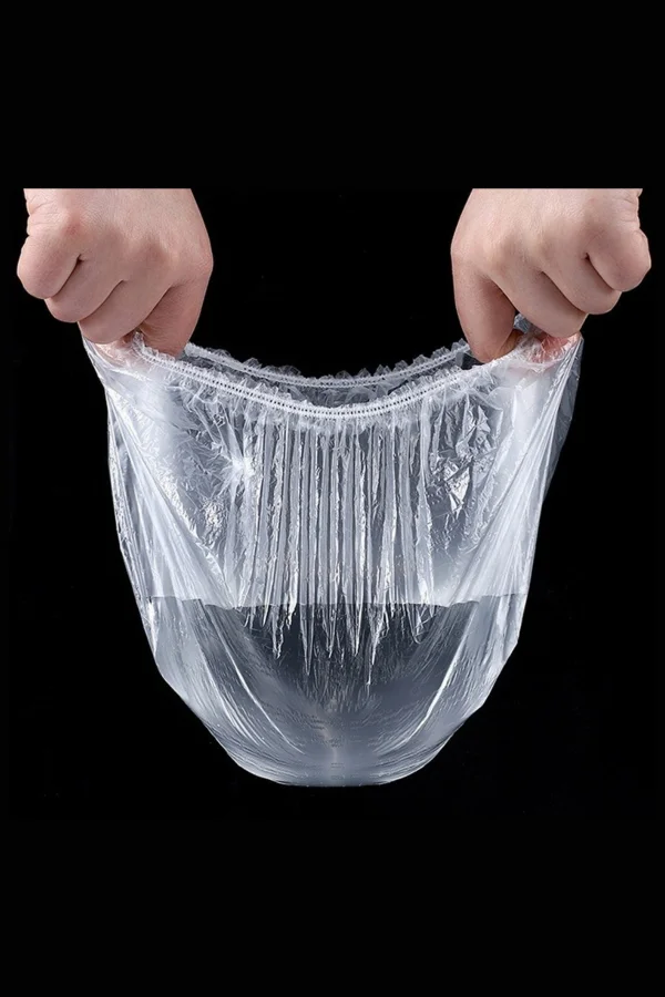 100 Adet Tazelik Koruyucu Tabak Tencere Gıda Bonesi  Çok Amaçlı Pratik Kapak Tencere Bonesi