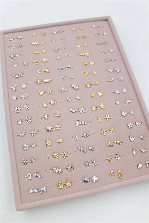 140lı Standlı Tragus Küpe - ÇOK RENKLİ