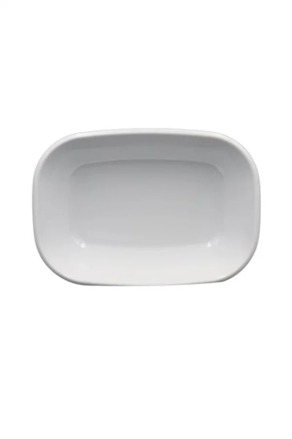 17 Cm Melamin Kare Kayı Tabak Royaleks-054