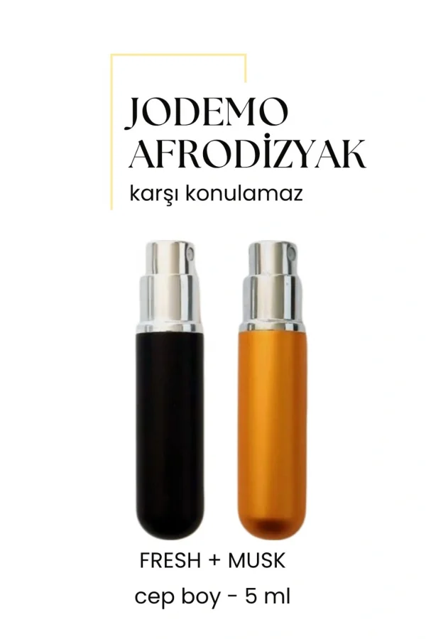2 Adet Afrodizyak Etkili Erkek Parfüm Cep Boy Musk + Fresh 5ml