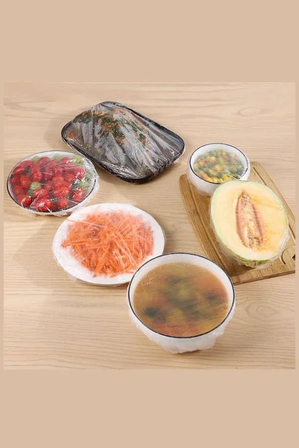 200 Adet Tazelik Koruyucu Tabak Tencere Gıda Bonesi  Çok Amaçlı Pratik Kapak Tencere Bonesi