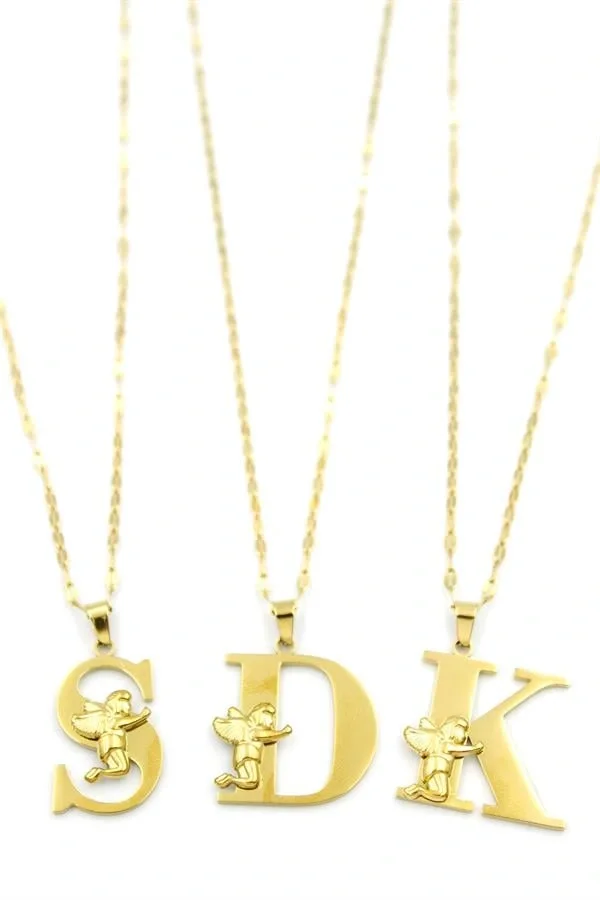 24lü Harf Kolye - Altın