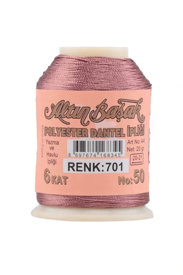3 Adet Altınbaşak Oya ve Dantel İpi 20 gr - Royaleks - No: 041 - 701 - 769