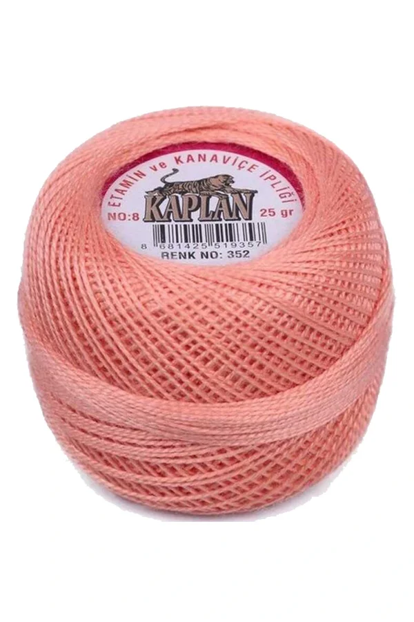 3 Adet Kaplan Etamin Ve Kanaviçe İpi 8 No Kod/Renk: 116 - 352 - 780 - Ryl
