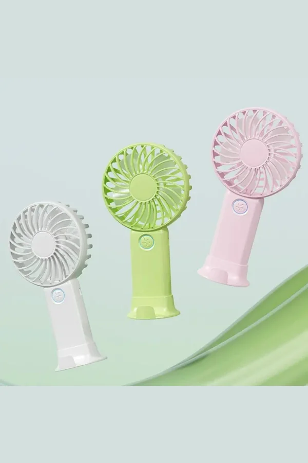 3 Hız Kademeli Şarjlı Sessiz El Vantilatörü Telefon Tutucu Özellikli El Masa Fanı