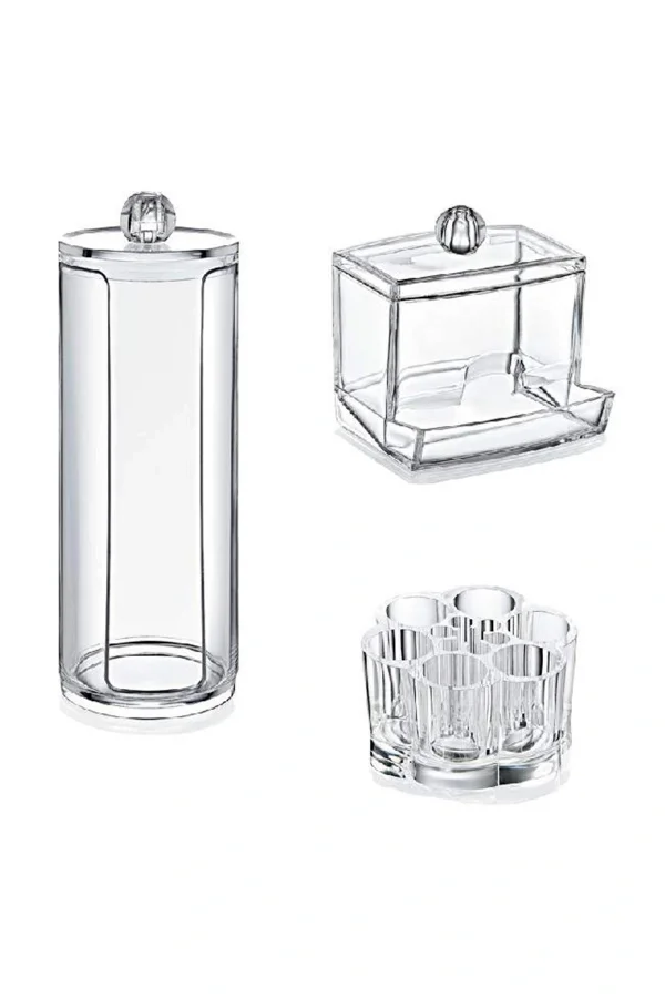 3lü Organizer Makyaj Kozmetik Organizeri