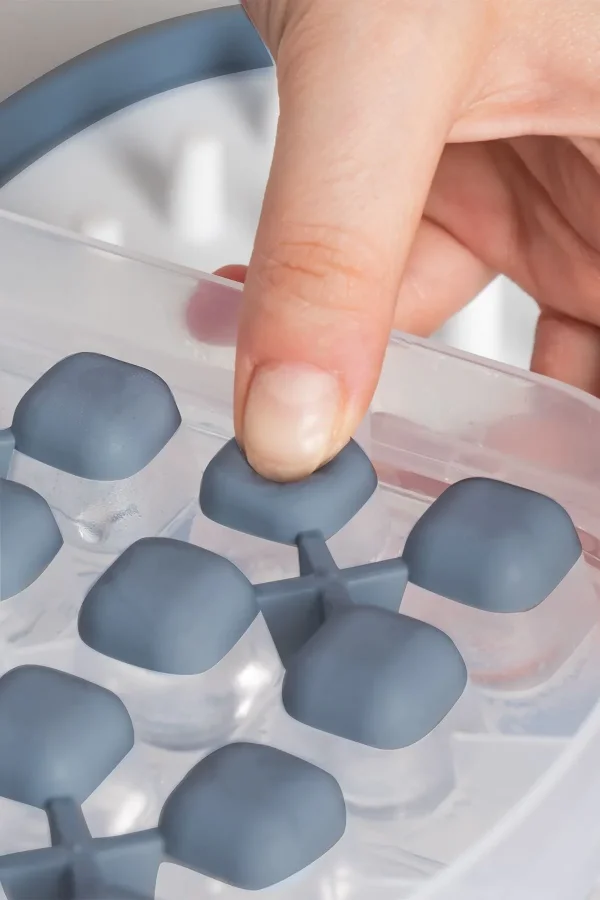 32li Buzluk Buz Saklama Kabı - Bas Çıkar Buz Küpü Hazneli Buz Kalıbı-Antrasit Royaleks-MP-7075