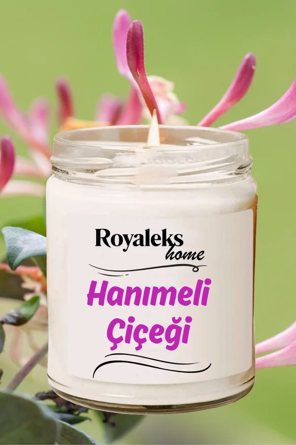 4 Adet Doğal Özel Seri Kokulu Dekoratif Kavanoz Mum 4X210 cc - Çiçek Seti - RYL