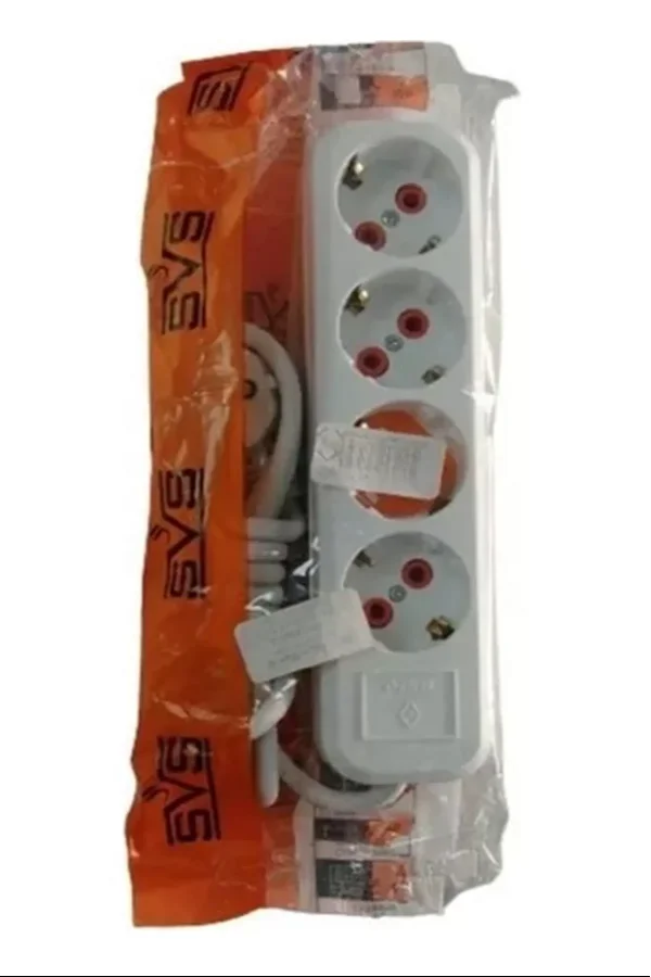 4lü Topraklı Grup Priz 2 Metre Kablolu Royaleks-Ast 402