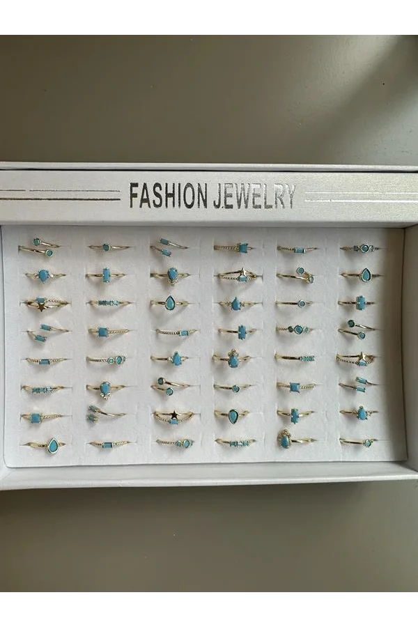 48li Taşlı Yüzük - Altın