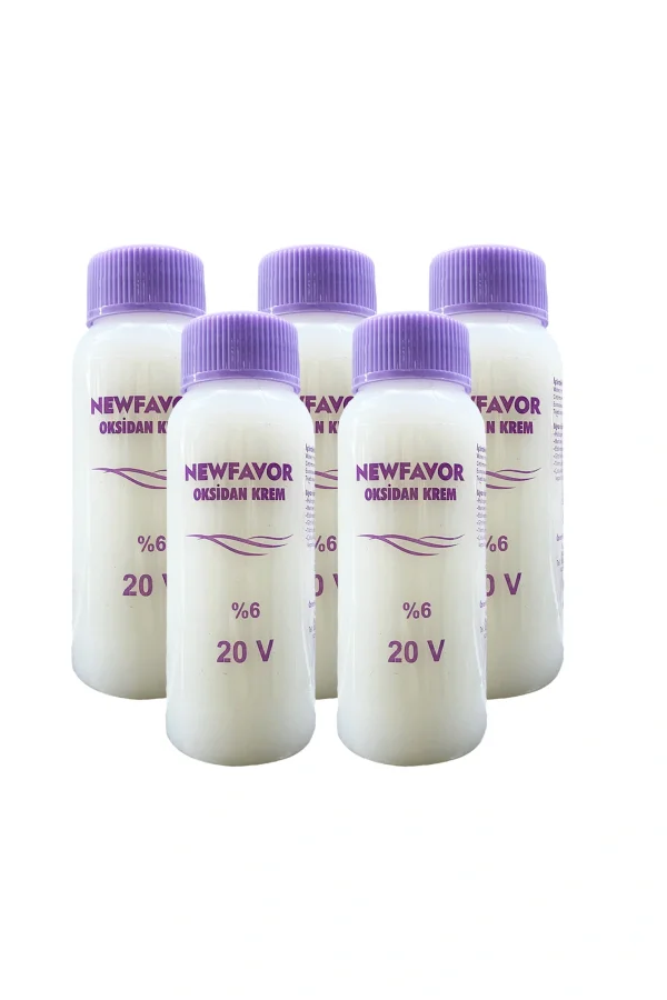5 Adet Oksidan Krem Saç Boya Sıvısı 6lık 20 volüme 60 ml