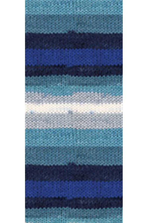 5 Adet Vega Stripe Premium Akrilik El Örgü İpi Yünü No: 82423