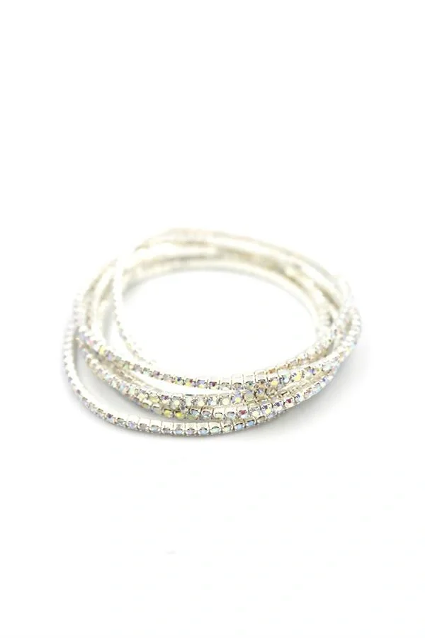 6lı Lastikli Bileklik - ÇOK RENKLİ