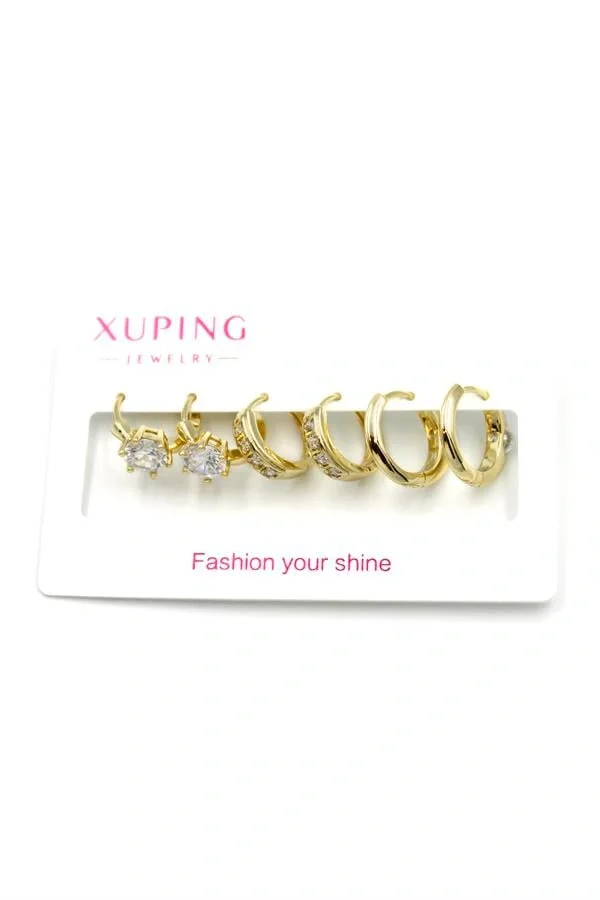 6lı Xuping Küpe - Altın