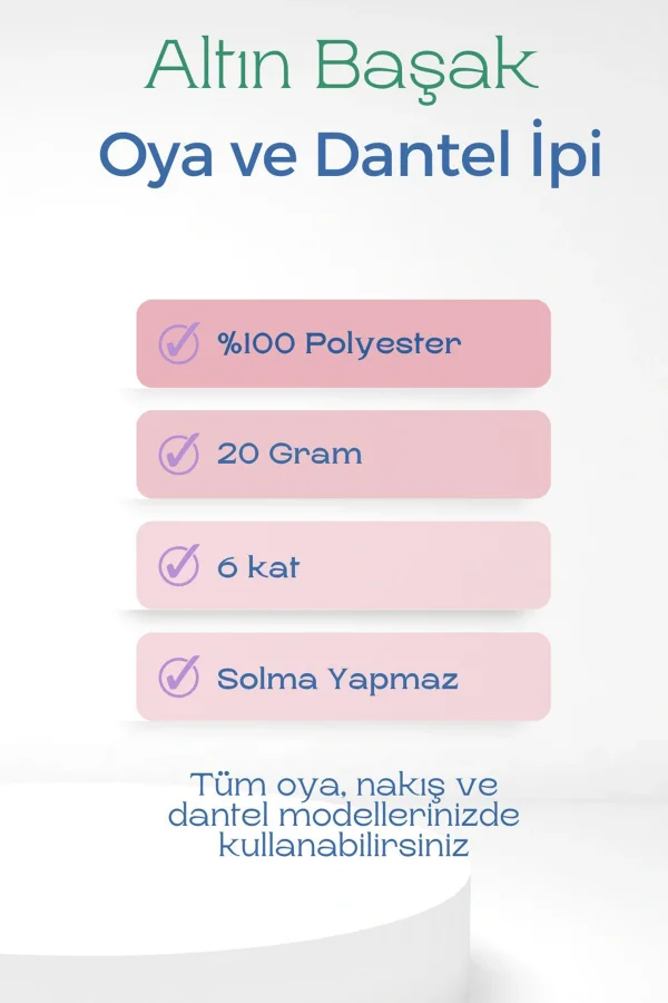 Altınbaşak Oya ve Dantel İpi 20 gr - Royaleks - No: 127