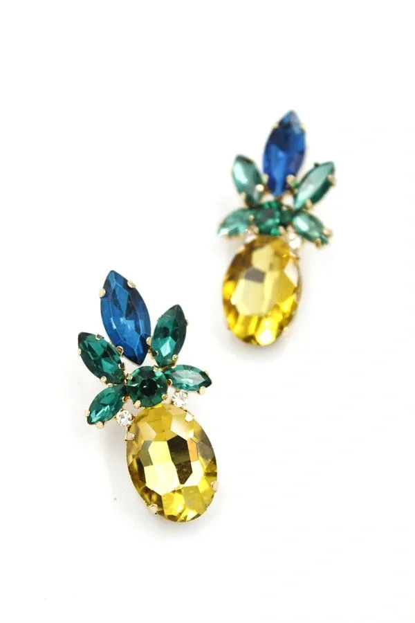 Ananas Küpe - Altın