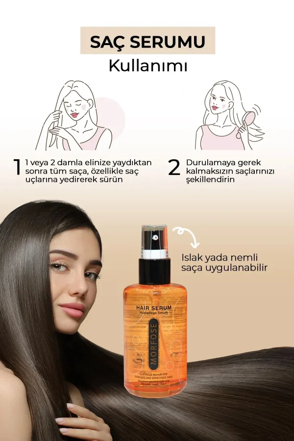 Argan Saç Serumu 75 ML - Boyalı ve Röfleli Saçlar - mrfs