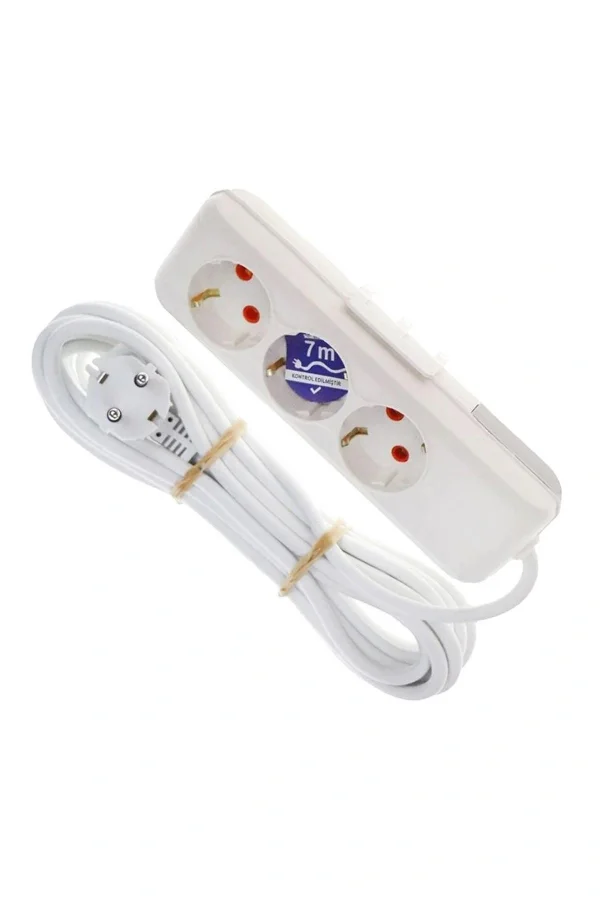 Asel 3Lü Topraklı Grup Priz 7mt