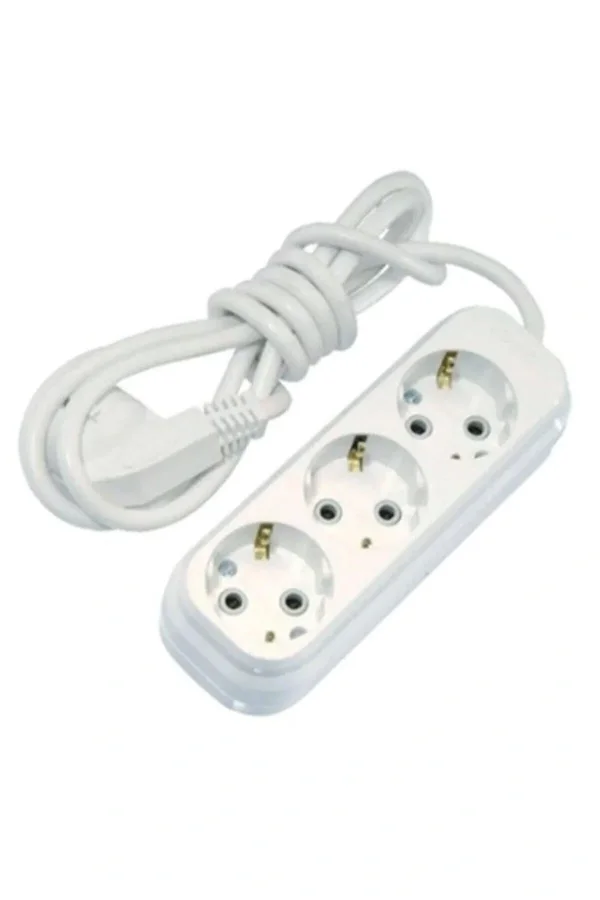 Asel 3lü Topraklı Kablolu Priz 5 Mt Ast 305