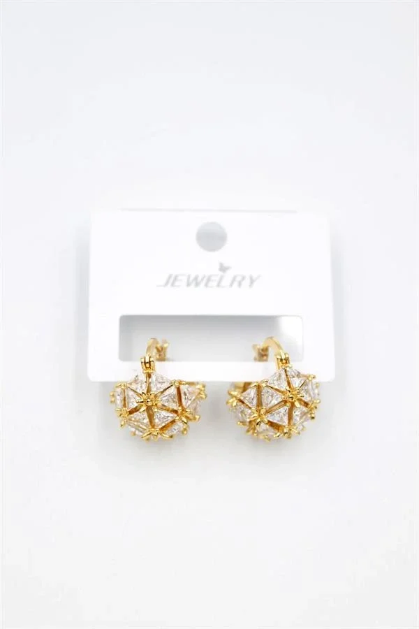 Baget Çanta Küpe - Altın