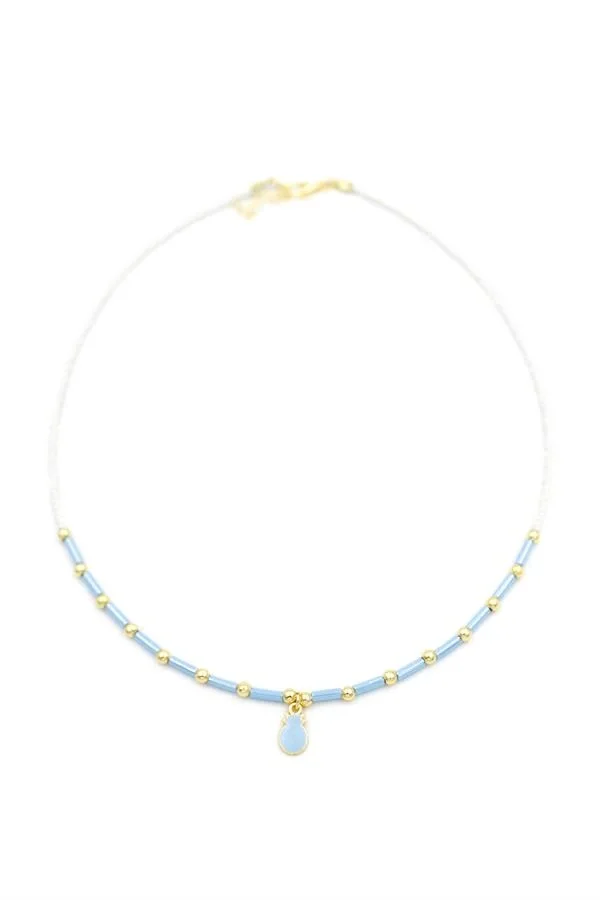 Boncuk Ananas Kolye - Beyaz