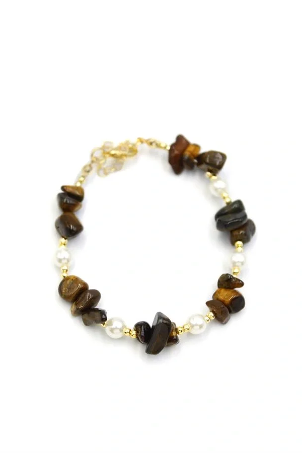 Boncuk Bileklik - Kahverengi