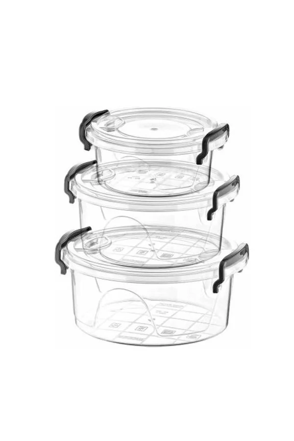 Bonny Box 3lü Yuvarlak Saklama Kabı Royaleks-82112