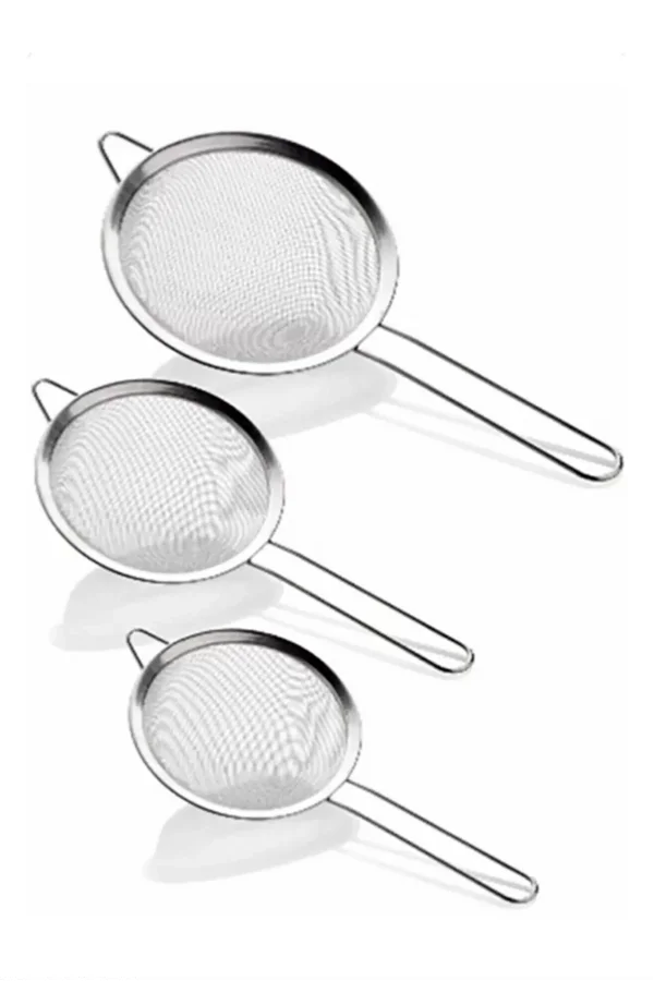 Büyük 3lü Metal Süzgeç Royaleks-CLKN-1359