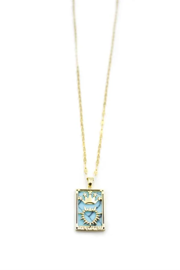 Çelik Tarot Kolye - Altın