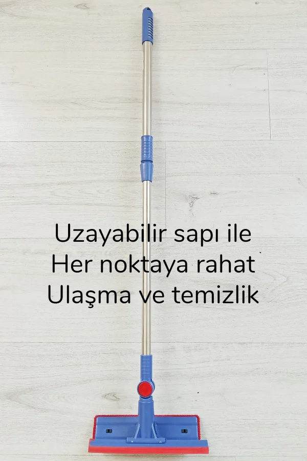 Çok Amaçlı Cam Silme Fırçası - Silikon Uçlu Çekçek - Tüy Toplayıcı Döner Başlıklı