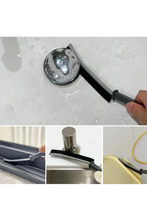 Çok Amaçlı Multi Ince Temizlik Fırçası Derz Arası Banyo Mutfak Lavabo Detay Temizleme Fırçası 2 Adet
