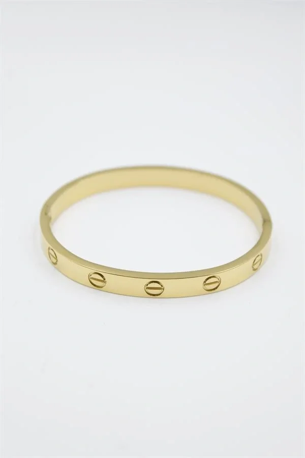 CRT Model Taşsız Bilezik - Altın