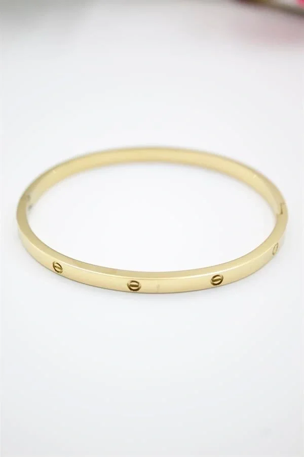 CRT Model Taşsız İnce  Bilezik - Altın